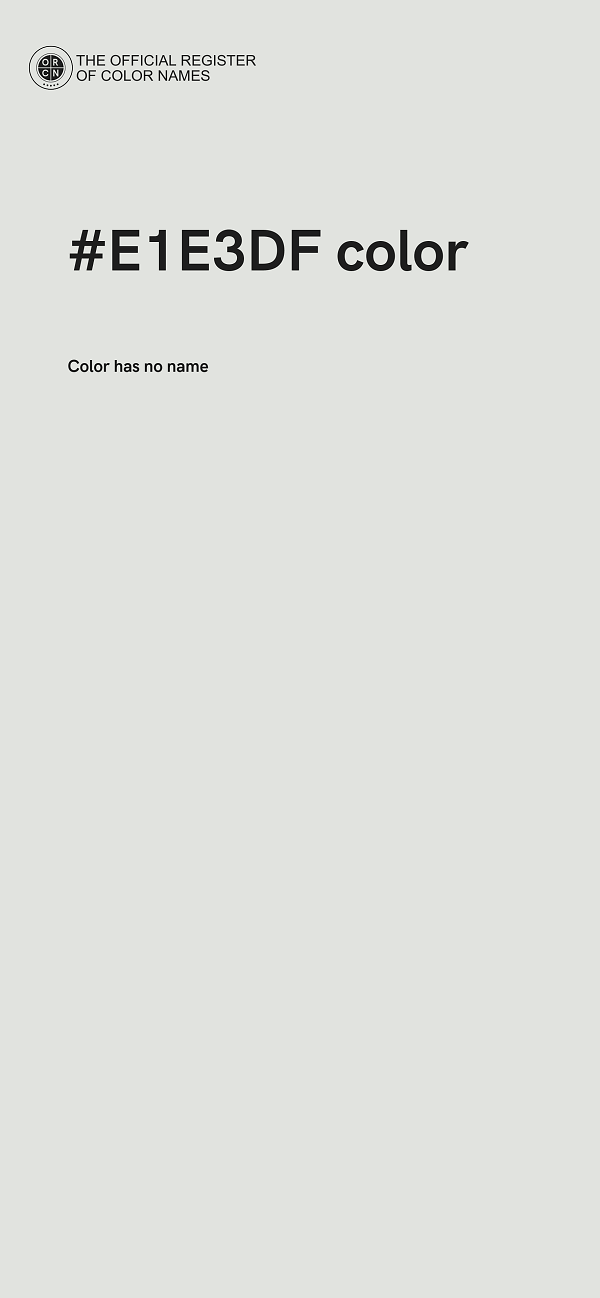 #E1E3DF color image
