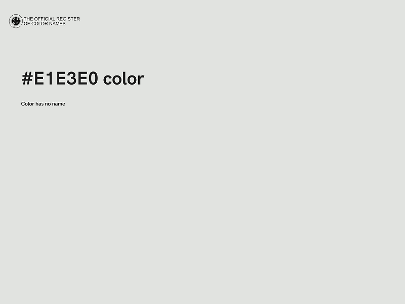 #E1E3E0 color image