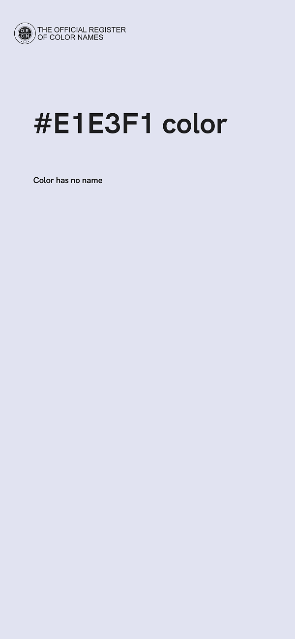 #E1E3F1 color image