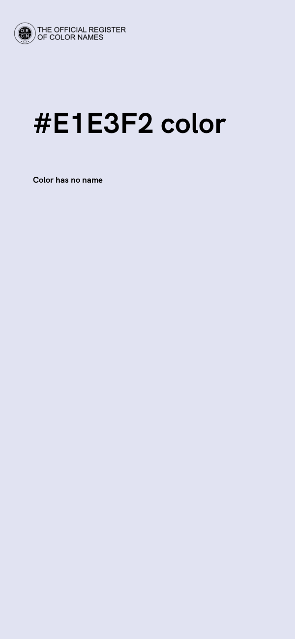 #E1E3F2 color image