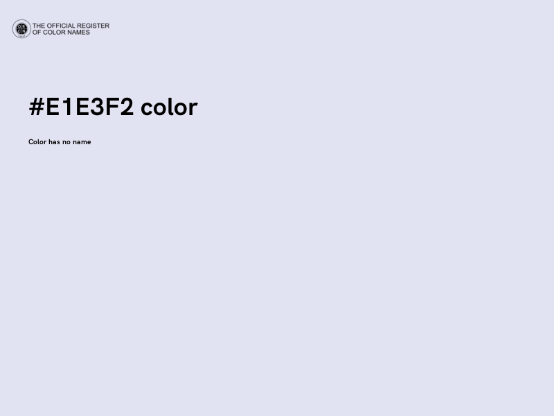 #E1E3F2 color image