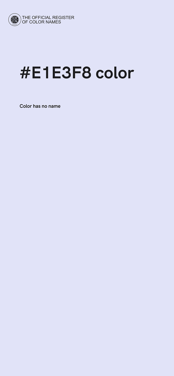 #E1E3F8 color image
