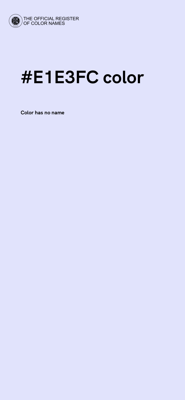 #E1E3FC color image