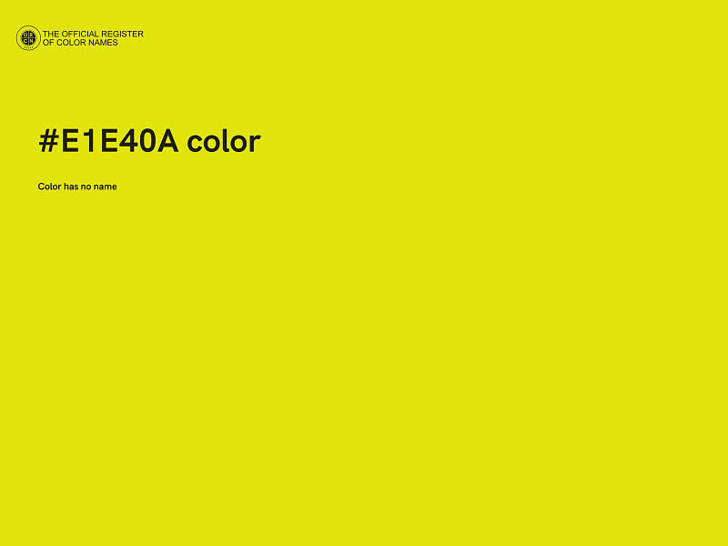 #E1E40A color image