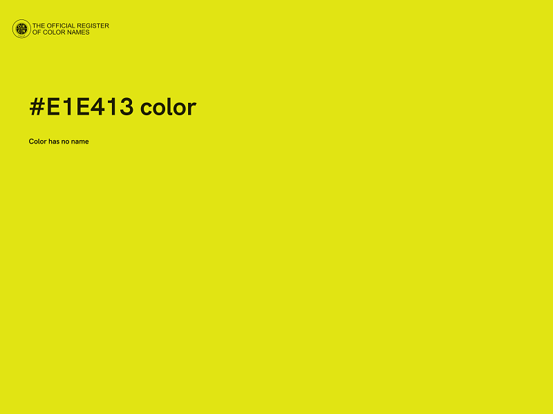 #E1E413 color image