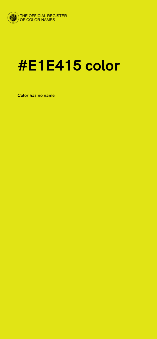 #E1E415 color image