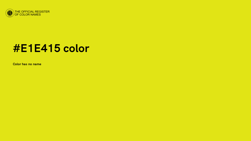 #E1E415 color image