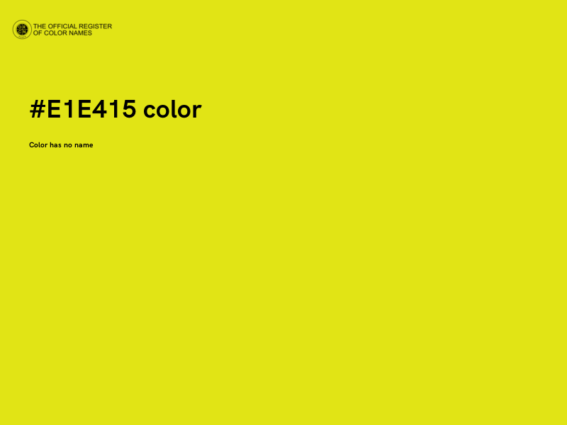 #E1E415 color image