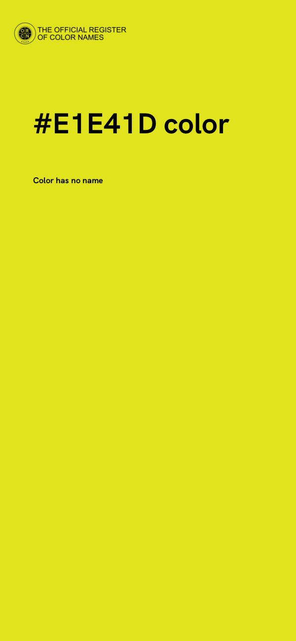 #E1E41D color image