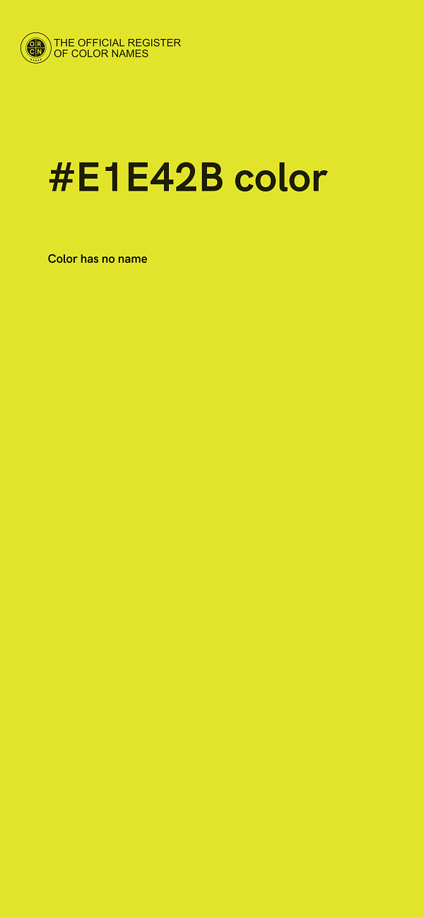 #E1E42B color image