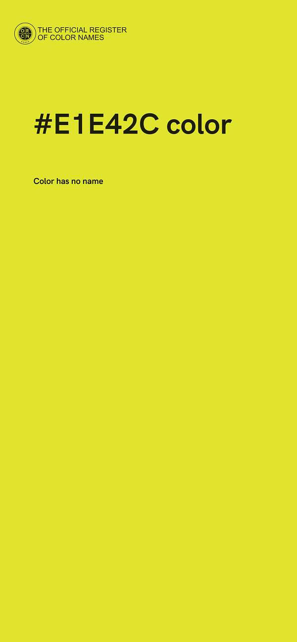 #E1E42C color image