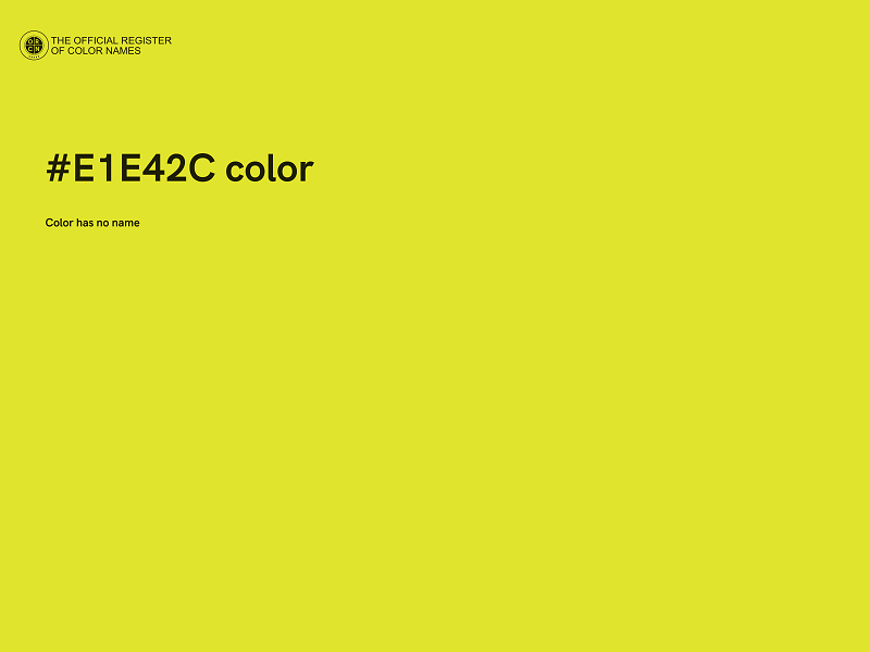 #E1E42C color image