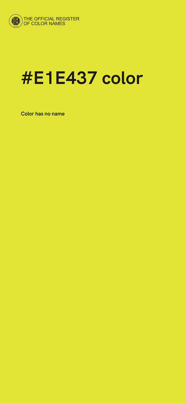 #E1E437 color image