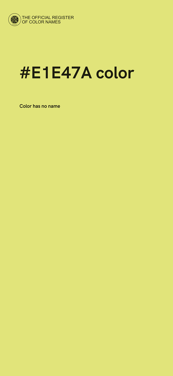 #E1E47A color image