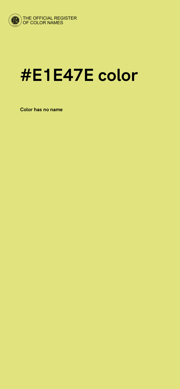 #E1E47E color image