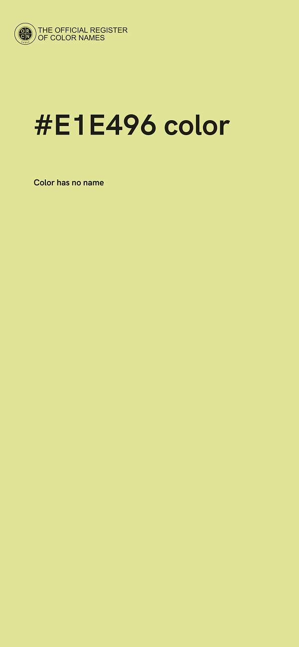 #E1E496 color image