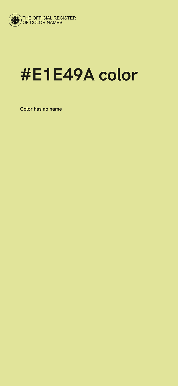 #E1E49A color image