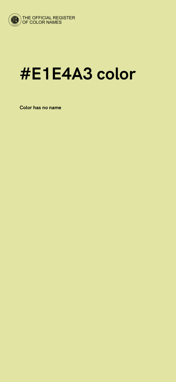 #E1E4A3 color image