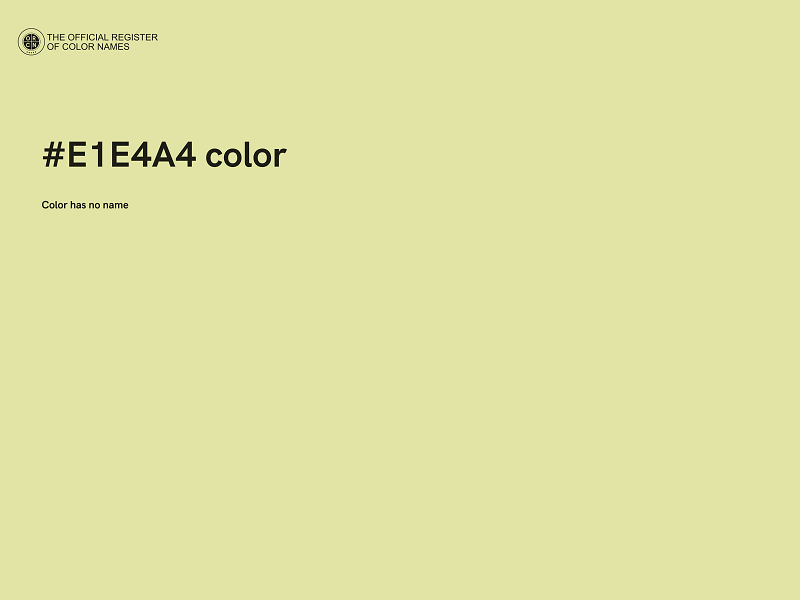 #E1E4A4 color image