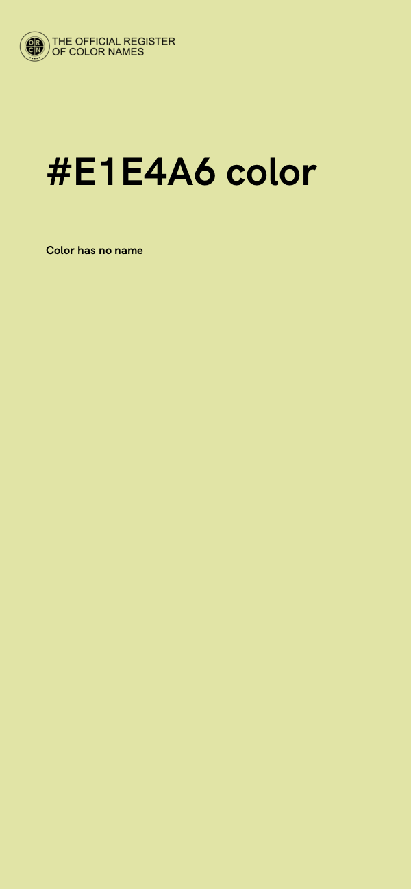 #E1E4A6 color image