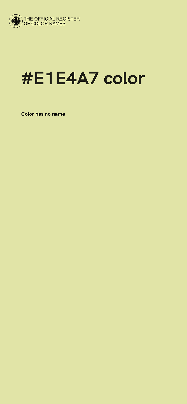 #E1E4A7 color image