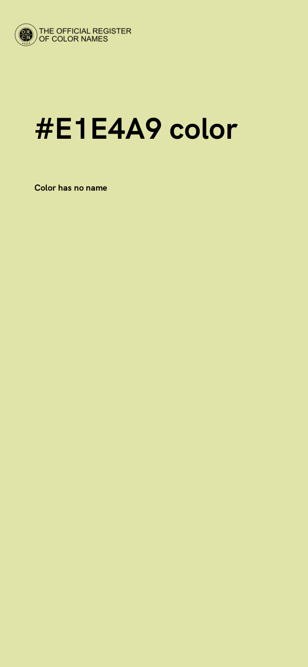 #E1E4A9 color image