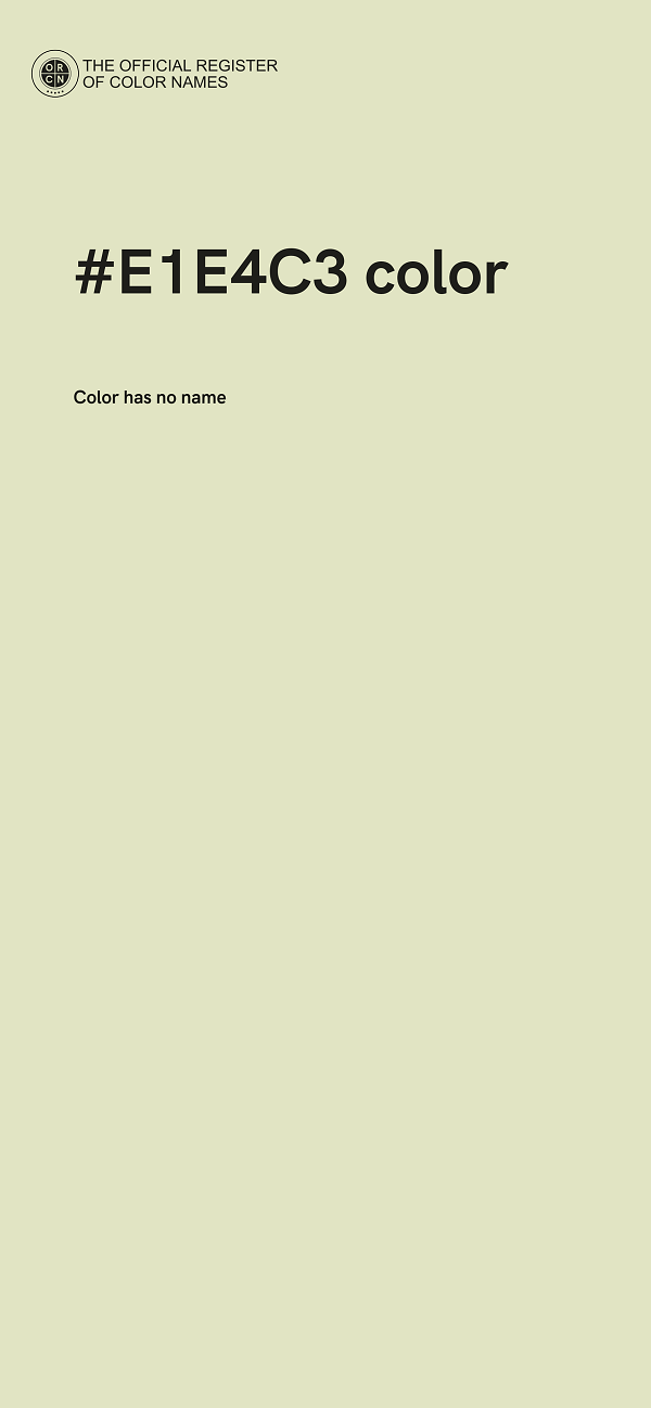 #E1E4C3 color image
