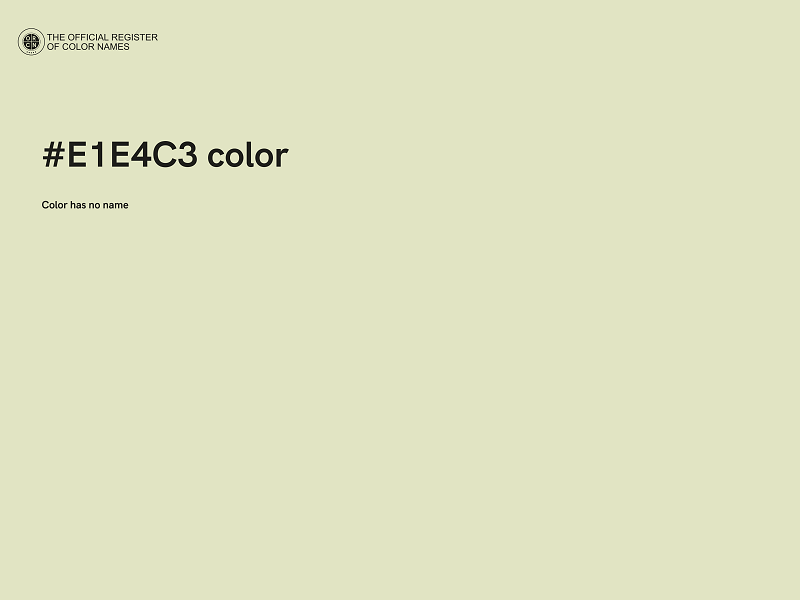 #E1E4C3 color image