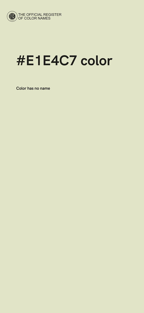 #E1E4C7 color image