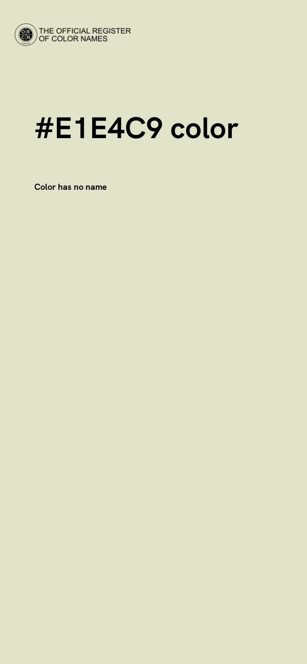 #E1E4C9 color image