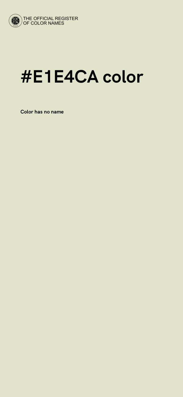#E1E4CA color image