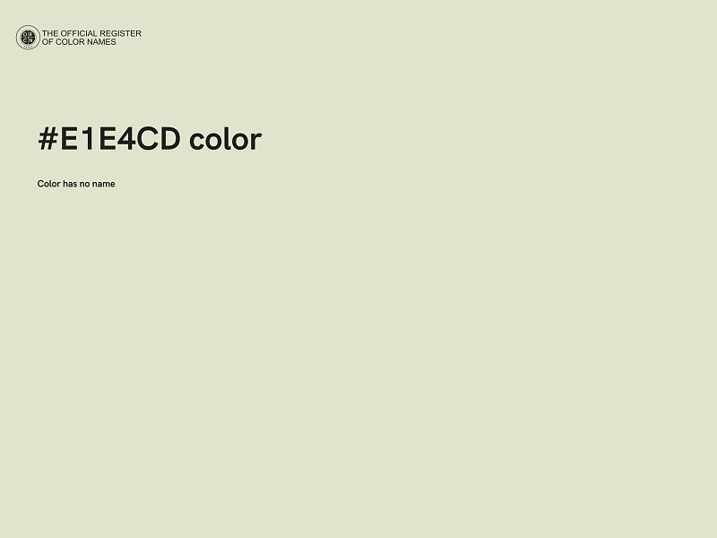 #E1E4CD color image