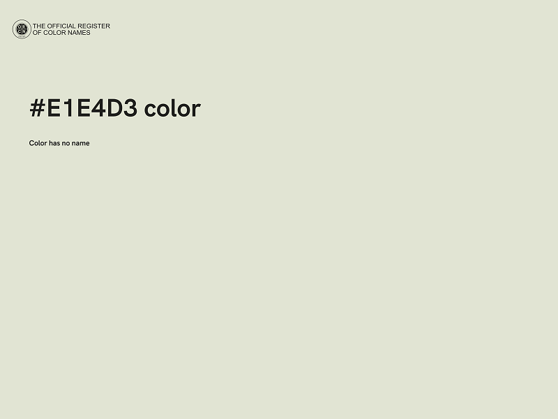 #E1E4D3 color image