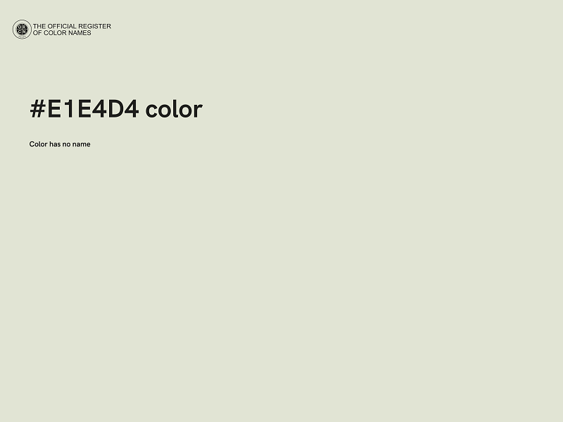 #E1E4D4 color image