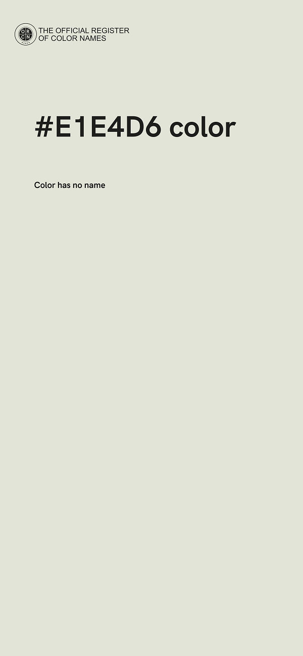 #E1E4D6 color image