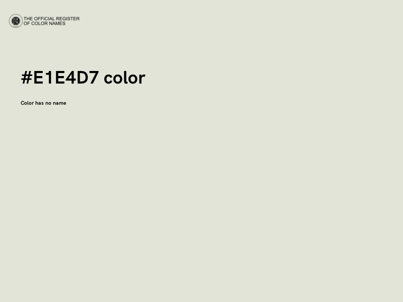 #E1E4D7 color image