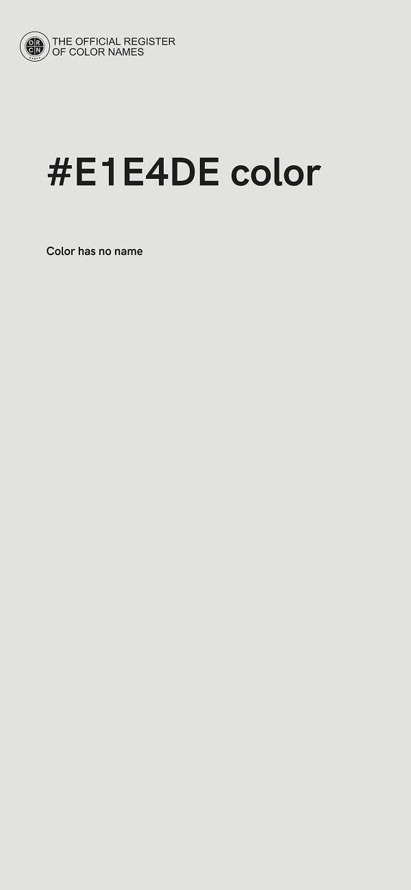 #E1E4DE color image
