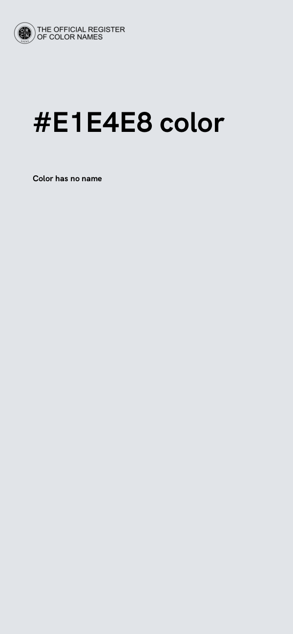 #E1E4E8 color image