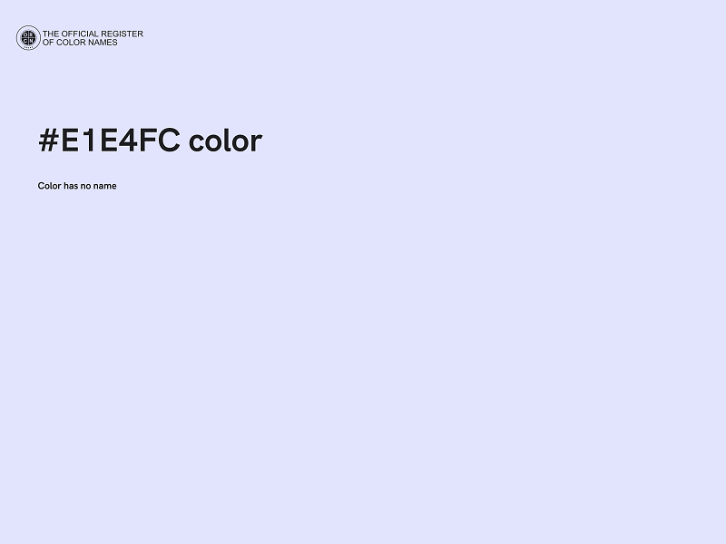 #E1E4FC color image