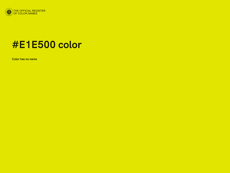 #E1E500 color image