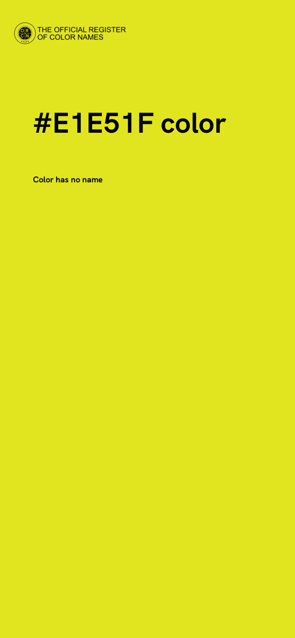 #E1E51F color image