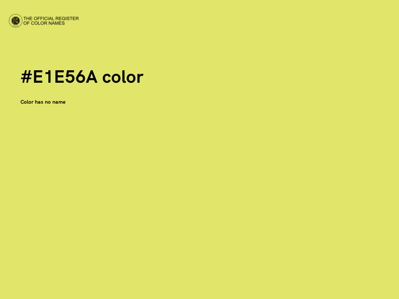 #E1E56A color image