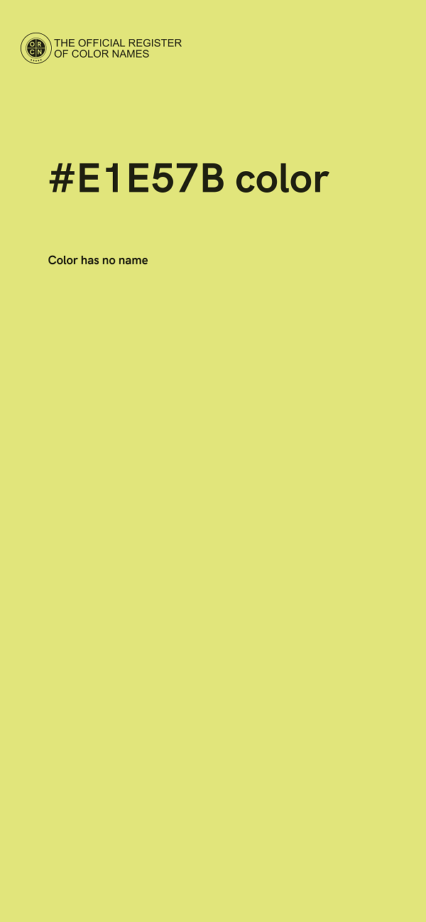 #E1E57B color image