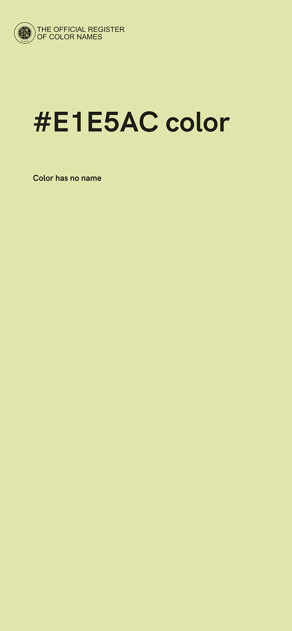 #E1E5AC color image