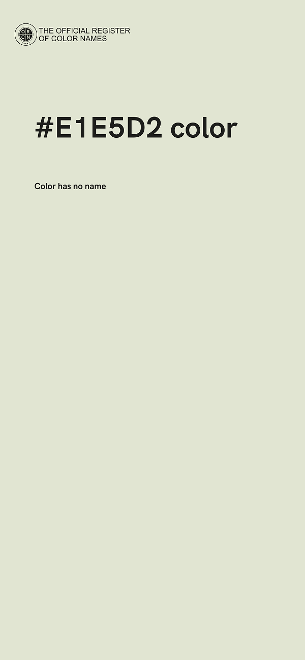 #E1E5D2 color image