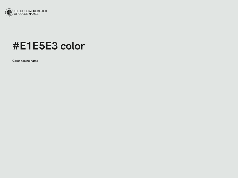 #E1E5E3 color image