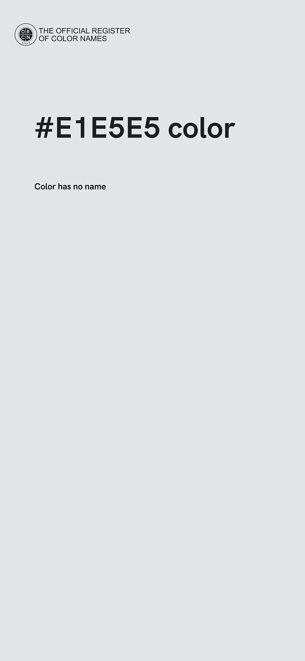 #E1E5E5 color image