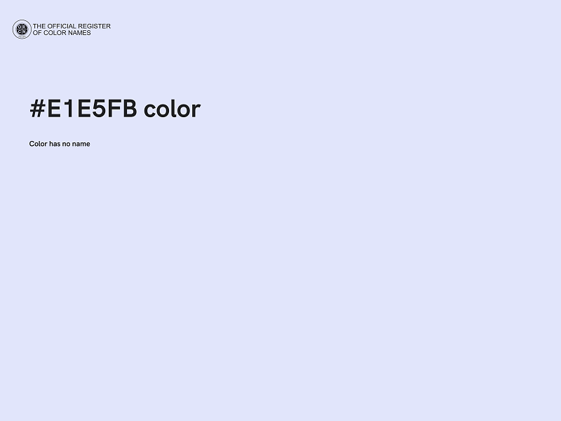 #E1E5FB color image