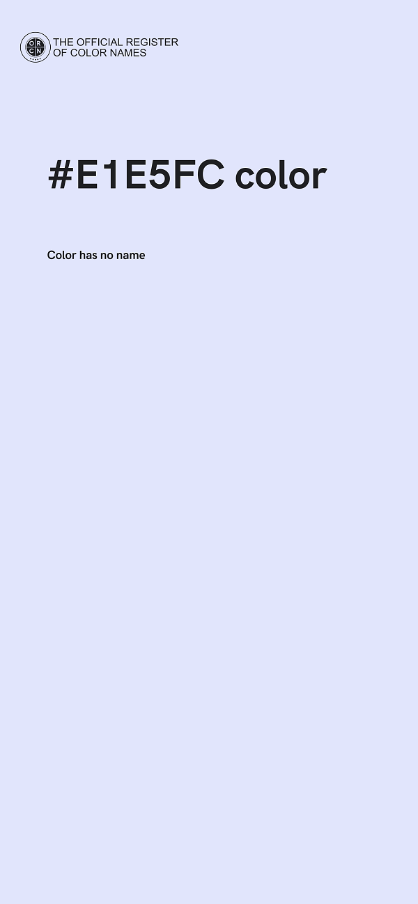 #E1E5FC color image