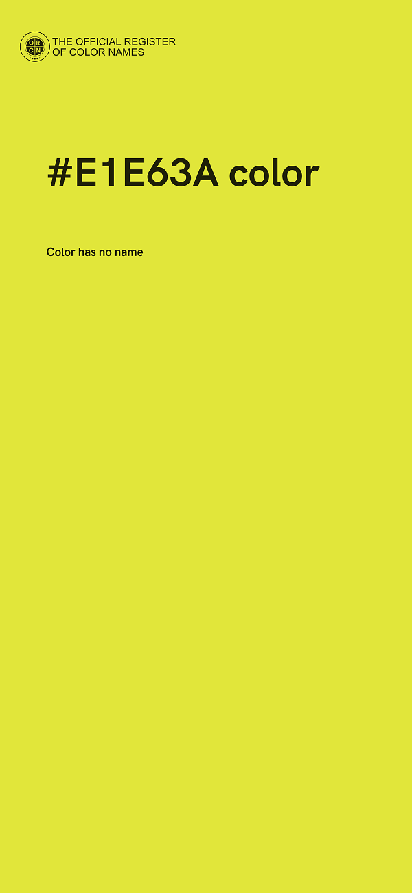 #E1E63A color image